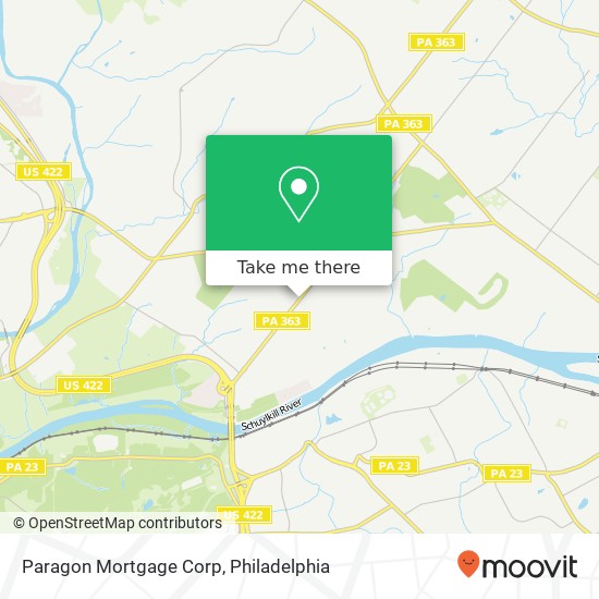 Paragon Mortgage Corp map