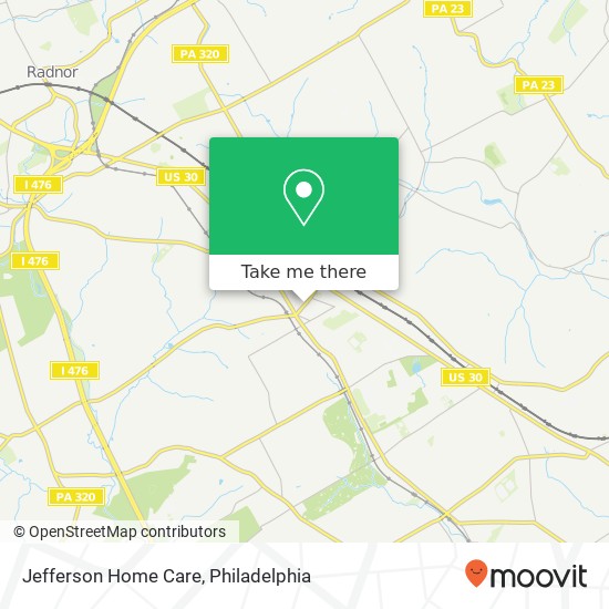 Jefferson Home Care map