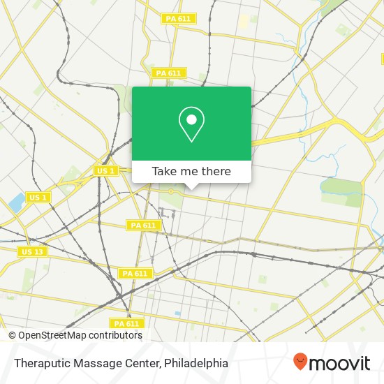 Mapa de Theraputic Massage Center