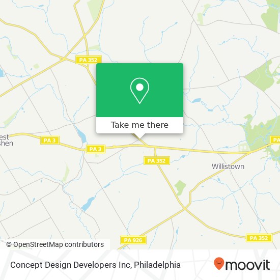 Concept Design Developers Inc map