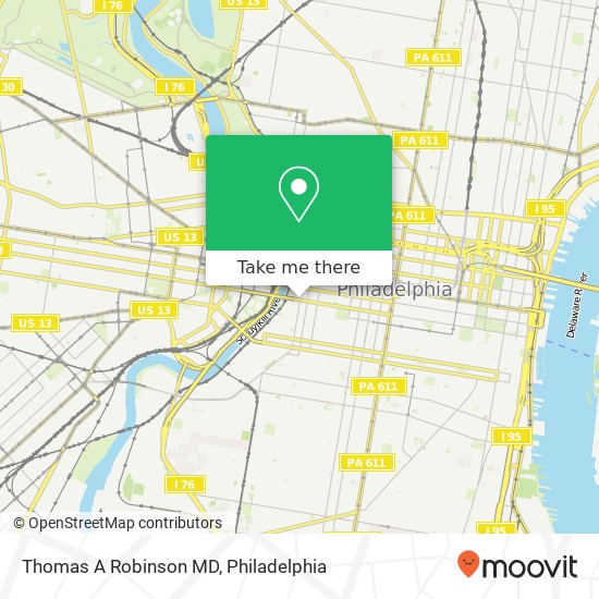 Thomas A Robinson MD map