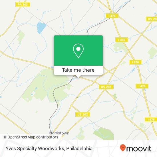 Yves Specialty Woodworks map