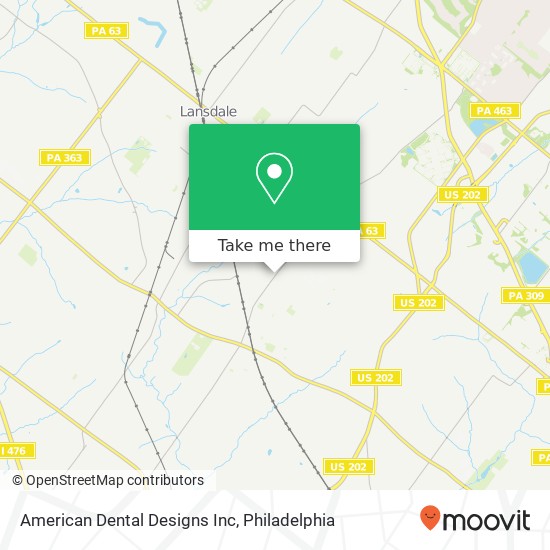 Mapa de American Dental Designs Inc