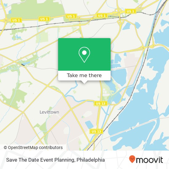 Mapa de Save The Date Event Planning