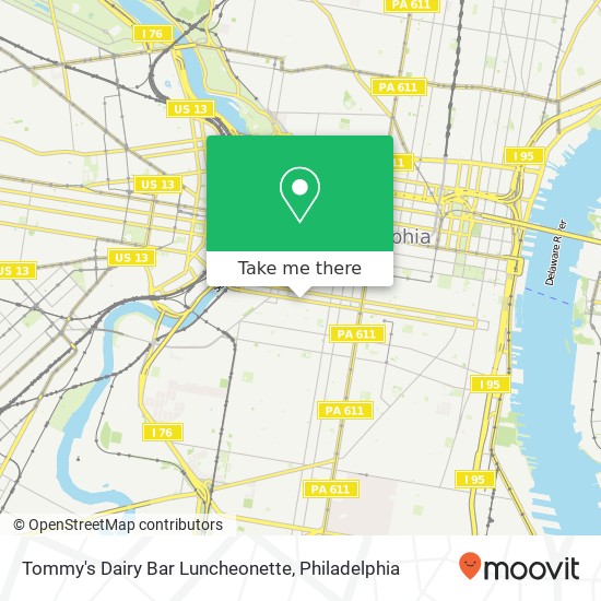 Tommy's Dairy Bar Luncheonette map