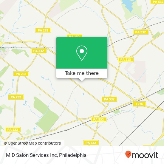 M D Salon Services Inc map