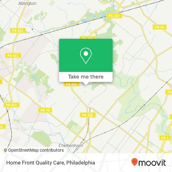 Mapa de Home Front Quality Care
