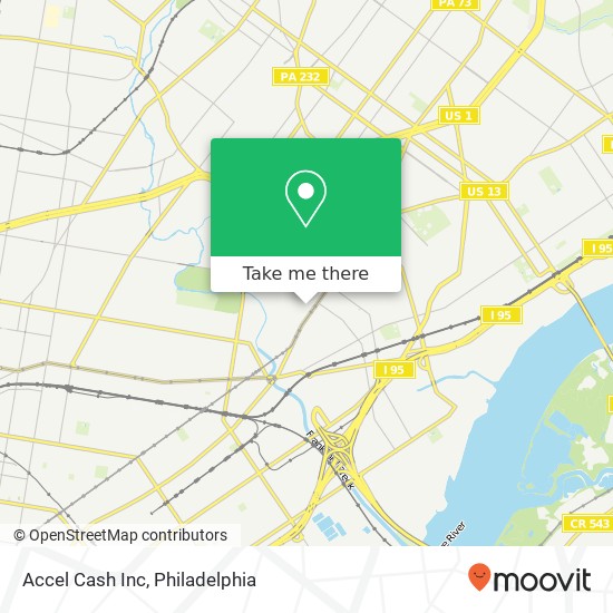 Accel Cash Inc map