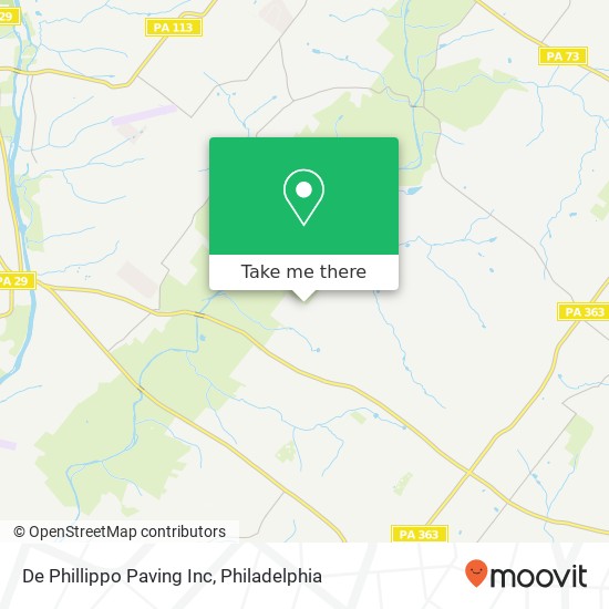 De Phillippo Paving Inc map