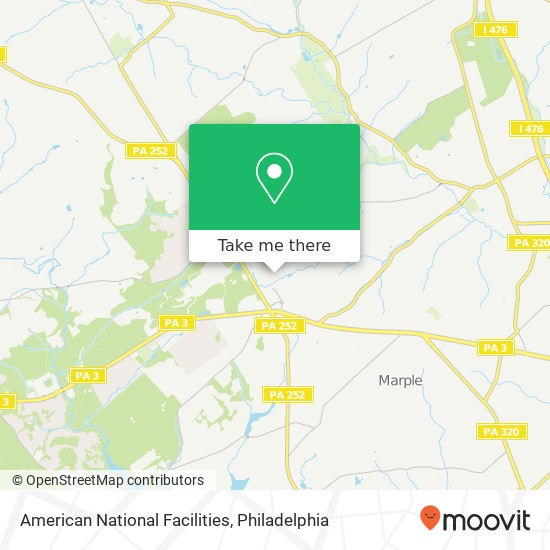American National Facilities map