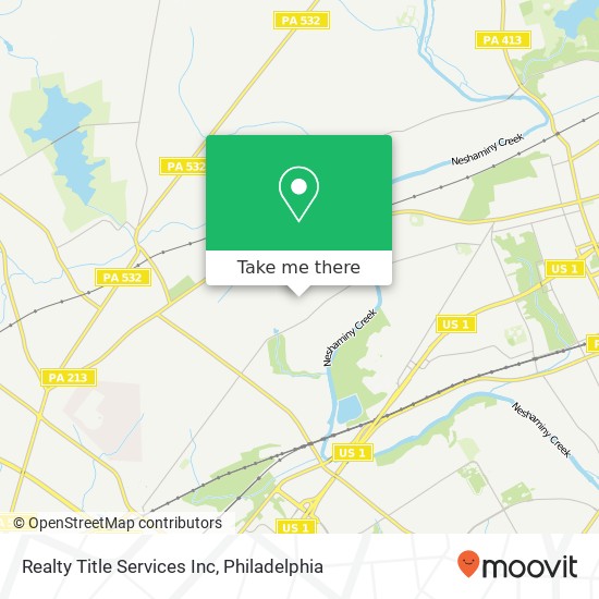 Realty Title Services Inc map