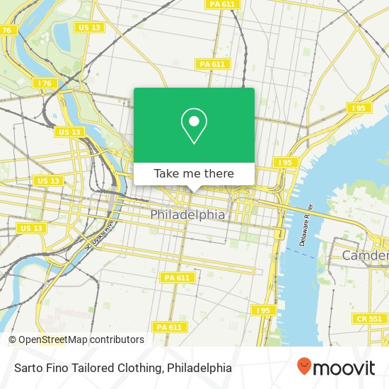 Sarto Fino Tailored Clothing map