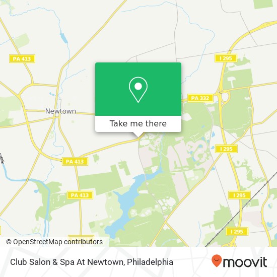 Mapa de Club Salon & Spa At Newtown