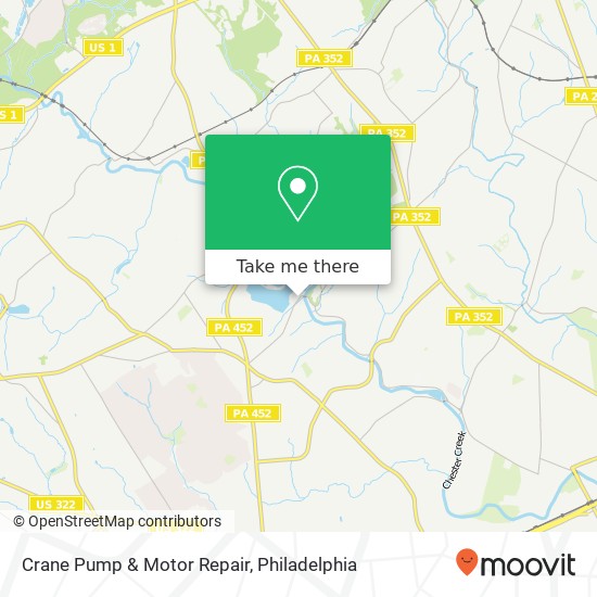 Crane Pump & Motor Repair map