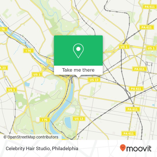 Celebrity Hair Studio map