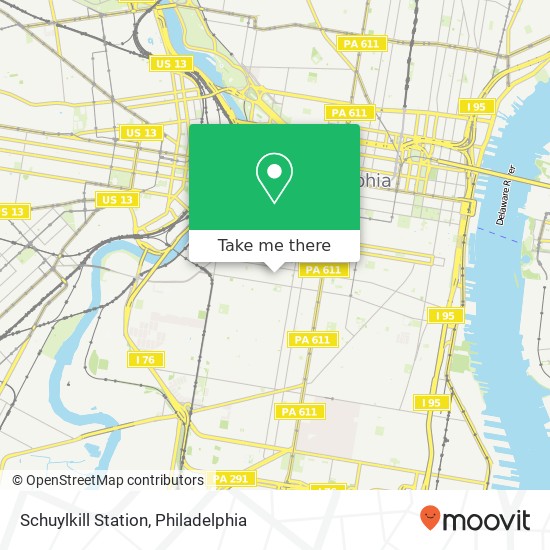 Schuylkill Station map