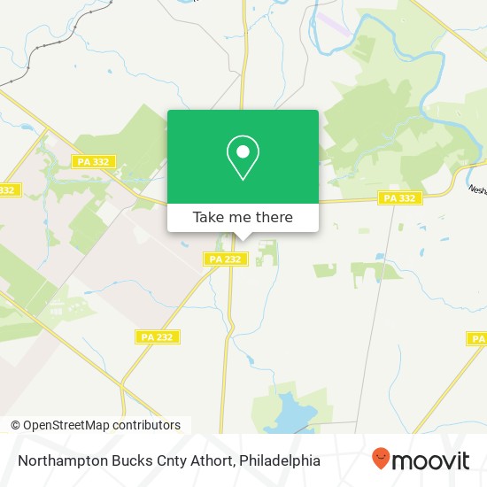 Mapa de Northampton Bucks Cnty Athort