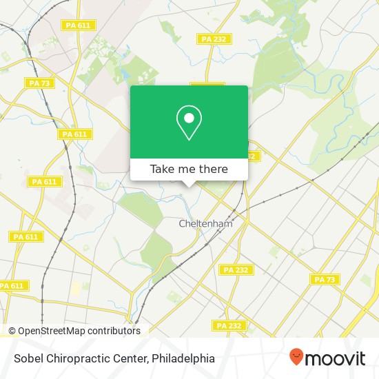 Sobel Chiropractic Center map