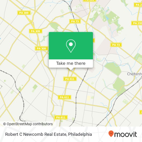 Mapa de Robert C Newcomb Real Estate