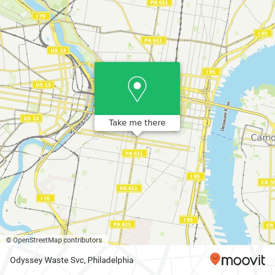 Odyssey Waste Svc map