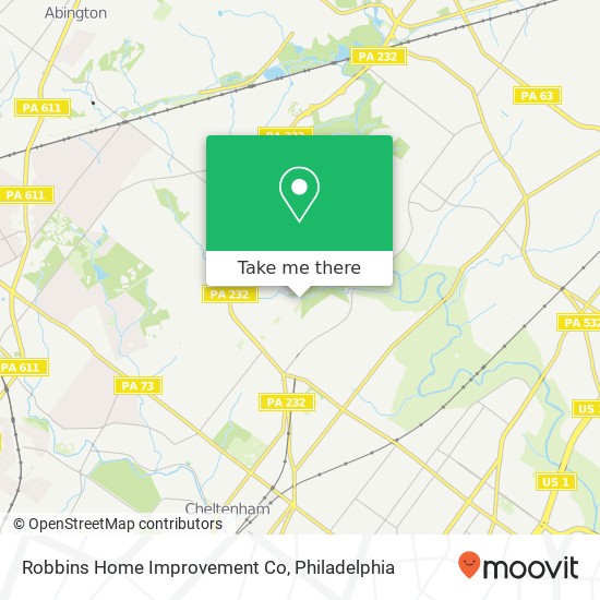 Mapa de Robbins Home Improvement Co