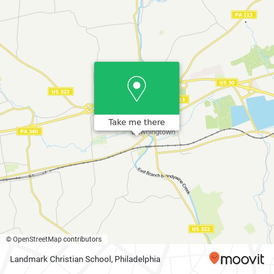 Mapa de Landmark Christian School