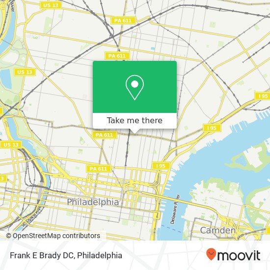 Frank E Brady DC map