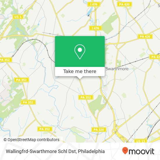 Wallingfrd-Swarthmore Schl Dst map
