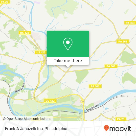 Frank A Januzelli Inc map