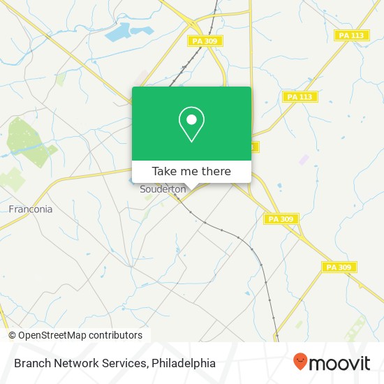Mapa de Branch Network Services