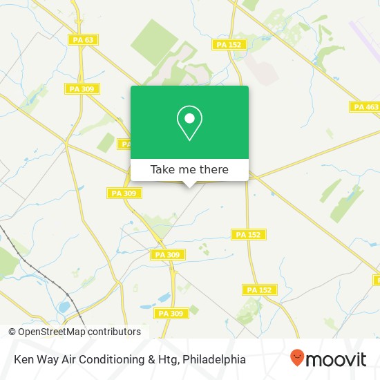 Mapa de Ken Way Air Conditioning & Htg