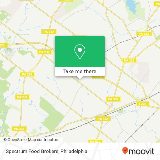 Spectrum Food Brokers map