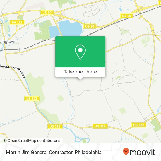 Martin Jim General Contractor map