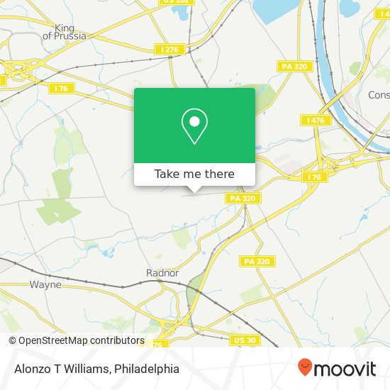 Alonzo T Williams map