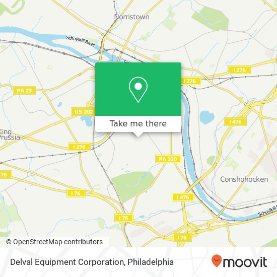 Delval Equipment Corporation map