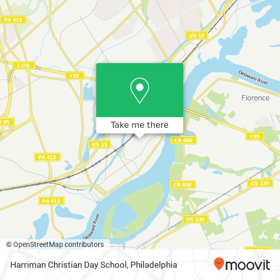 Harriman Christian Day School map