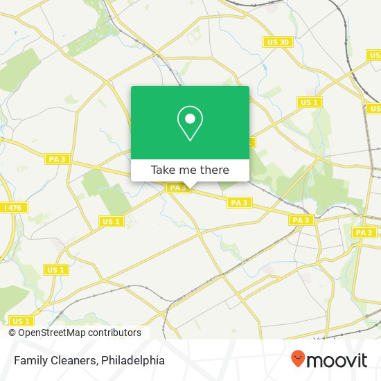 Family Cleaners map