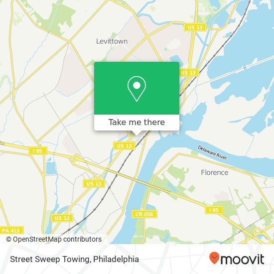 Street Sweep Towing map