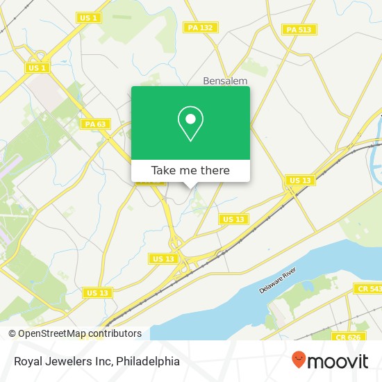 Mapa de Royal Jewelers Inc