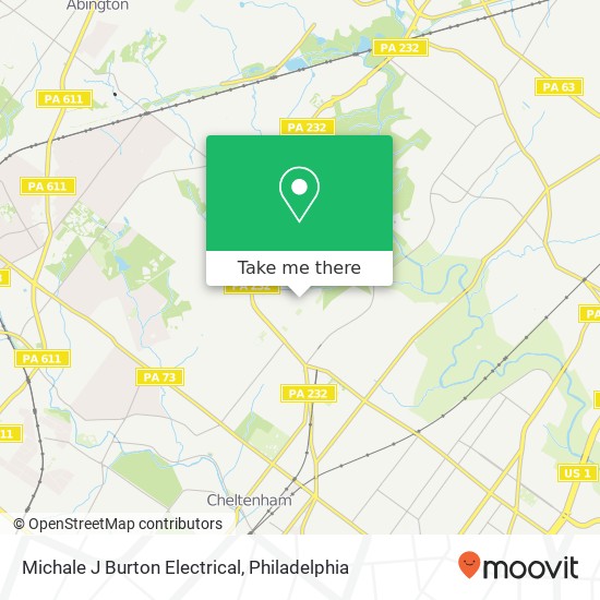 Mapa de Michale J Burton Electrical