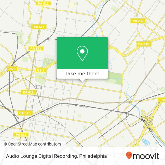 Audio Lounge Digital Recording map