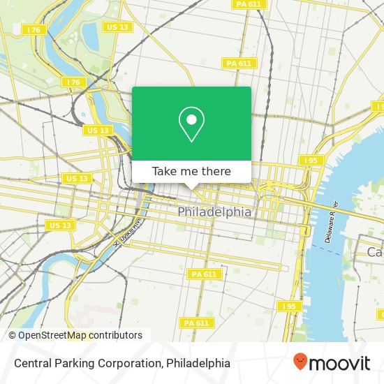 Central Parking Corporation map