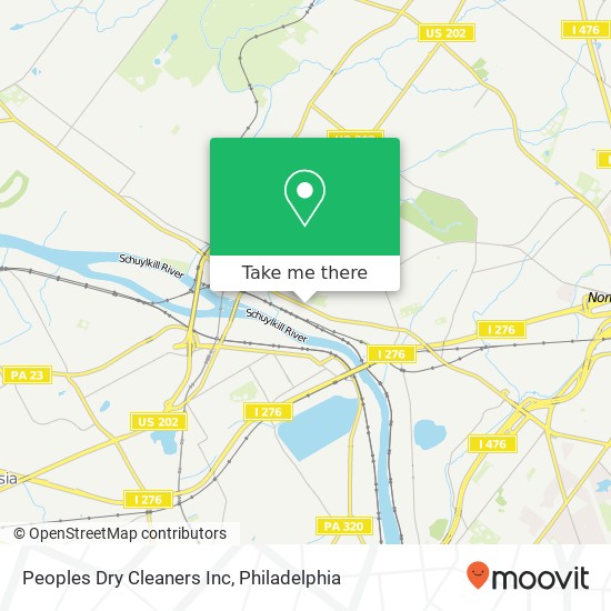 Peoples Dry Cleaners Inc map