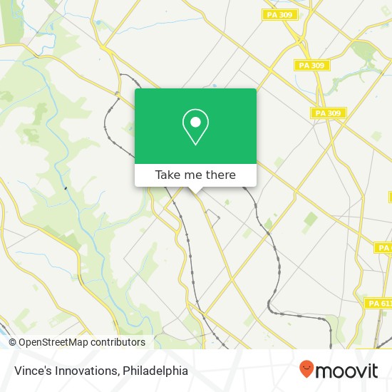 Vince's Innovations map
