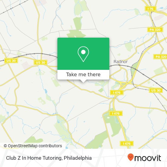 Club Z In Home Tutoring map