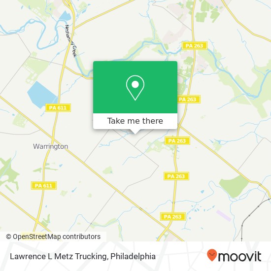 Lawrence L Metz Trucking map
