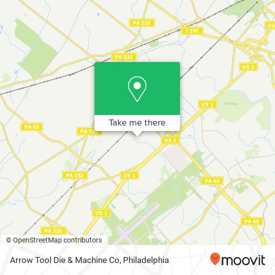 Mapa de Arrow Tool Die & Machine Co