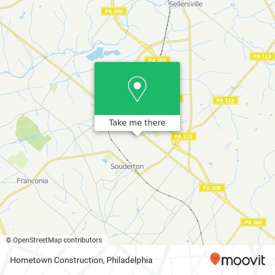 Hometown Construction map