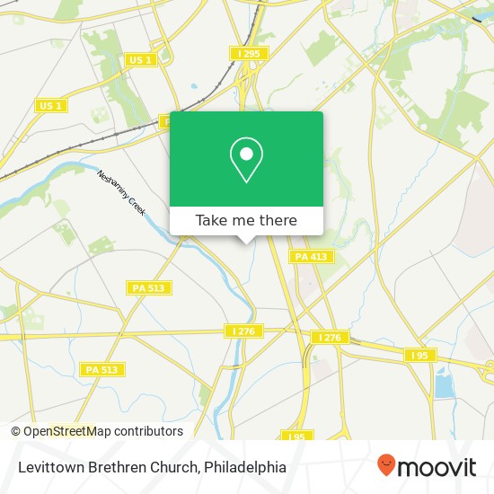 Levittown Brethren Church map