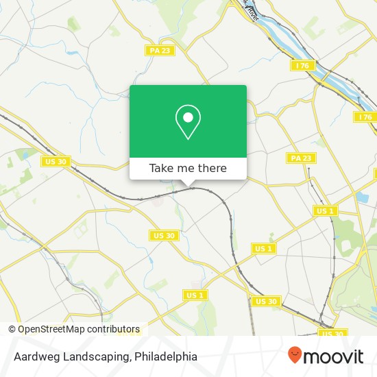 Aardweg Landscaping map